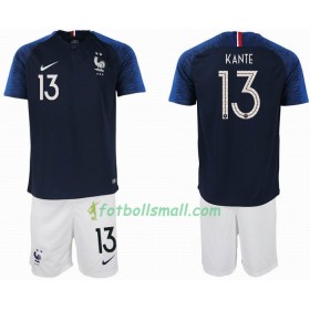 Frankrike Fotbollströjor KANTE 13 2 star Barn VM 2018 Hemma tröja